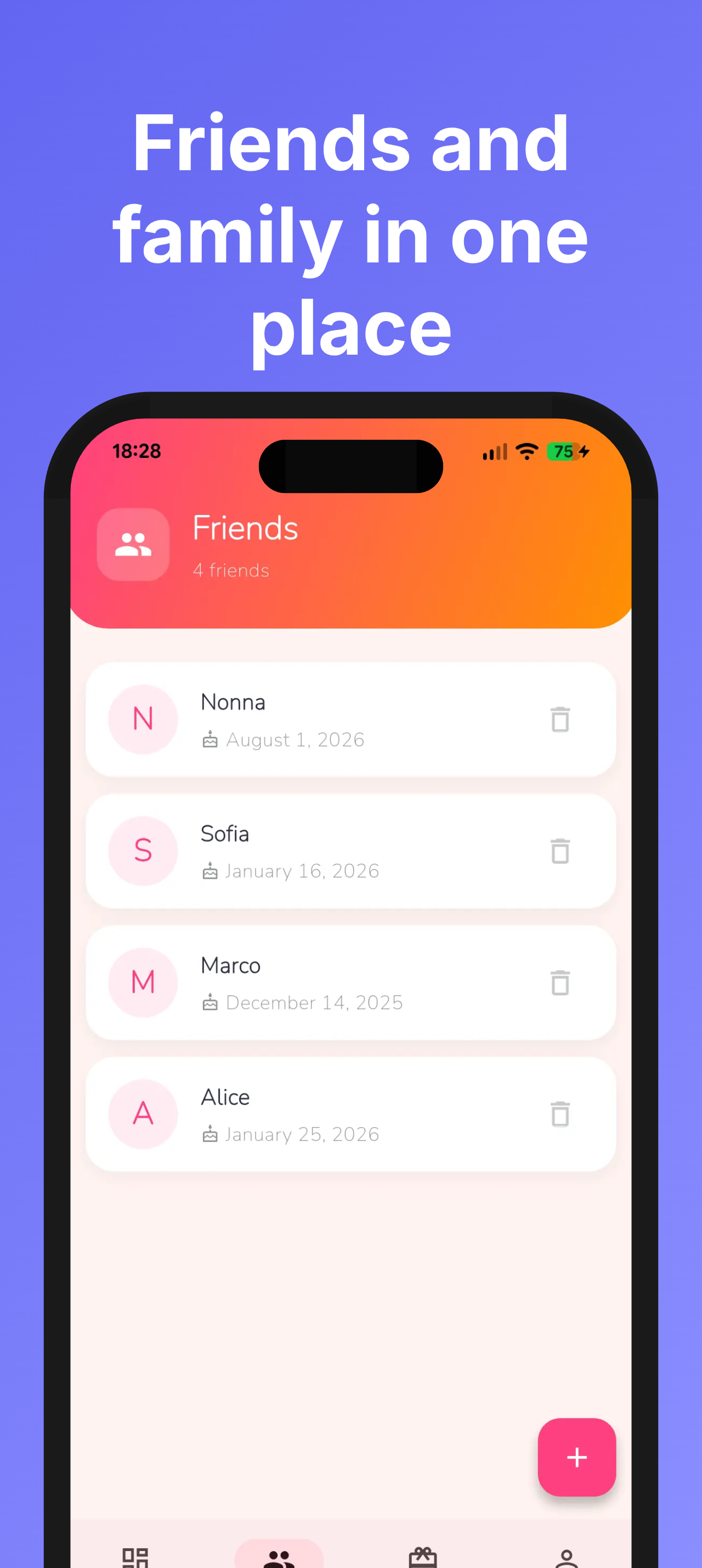 Gift It app screenshots